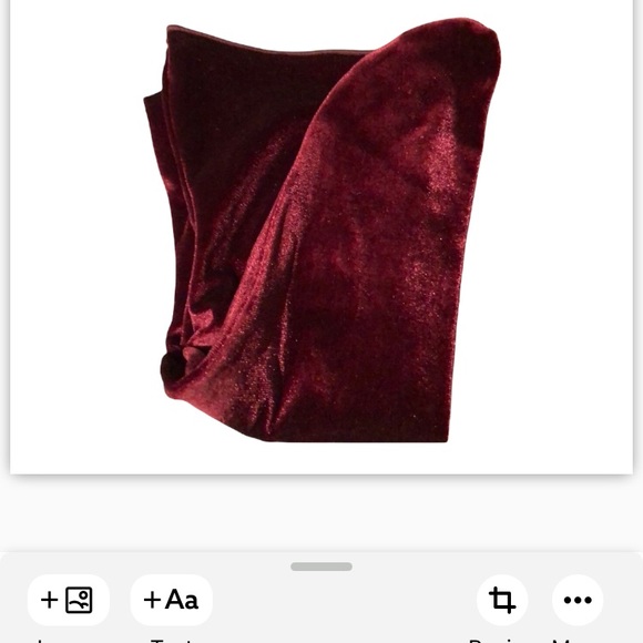 Hue Burgundy Velvet Ankle Socks - Picture 3 of 4